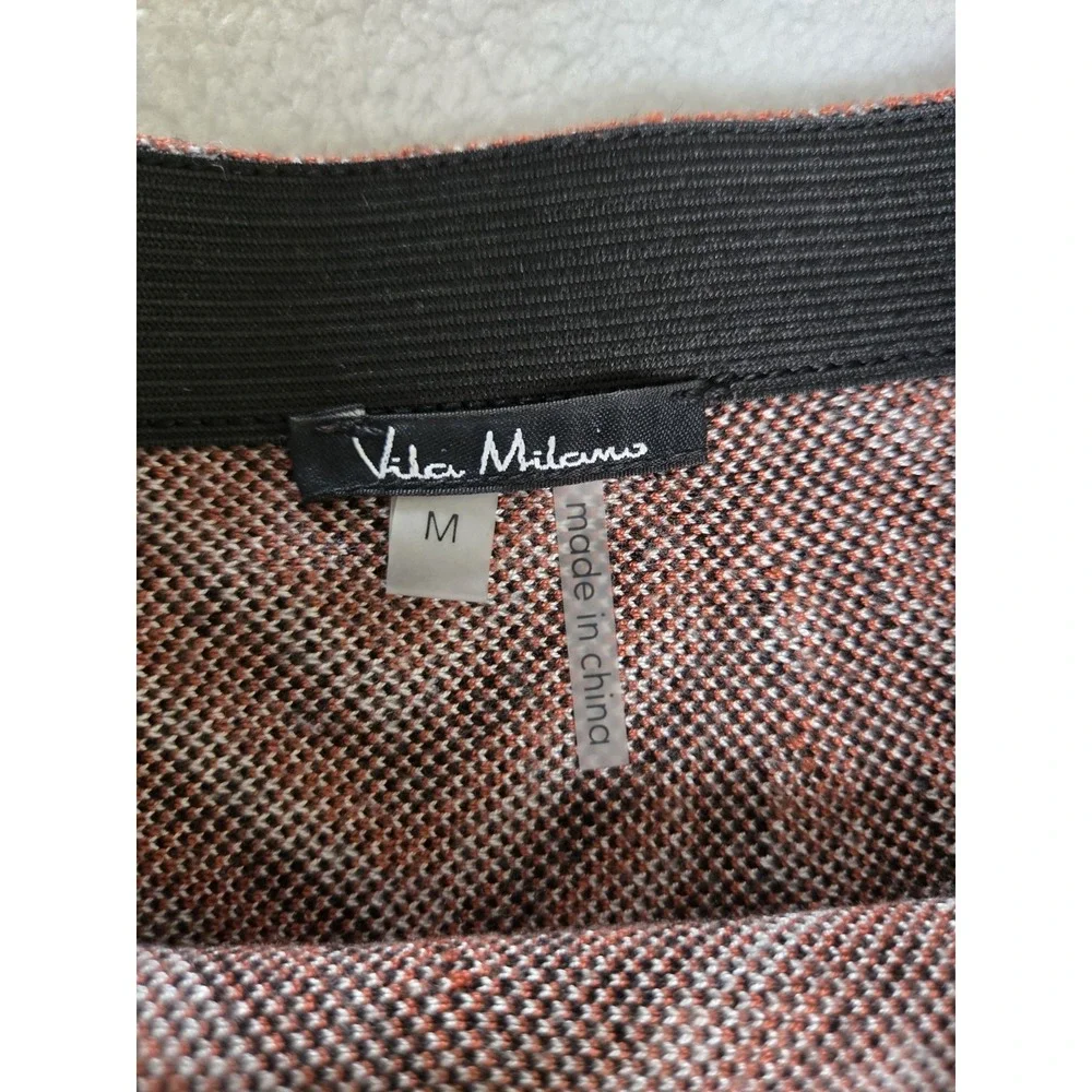 Vila Milano Chevron Print‎ Mini Skater Skirt Boho Y2K SizeM Preppy